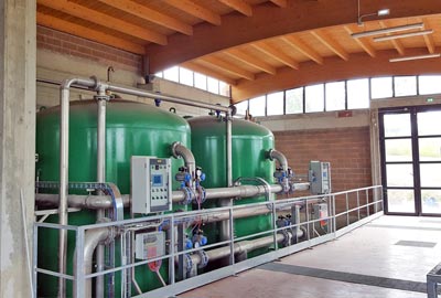 Impianto di potabilizzazione con filtrazione in pressione a sabbia e carbone attivo per il Comune di Scarperia e San Piero